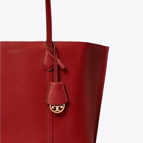 NWT Tory Burch Leather PERRY TRIPLE COMPARTMENT TOTE BAG NEW With tag dust bag - Picture 8 of 10